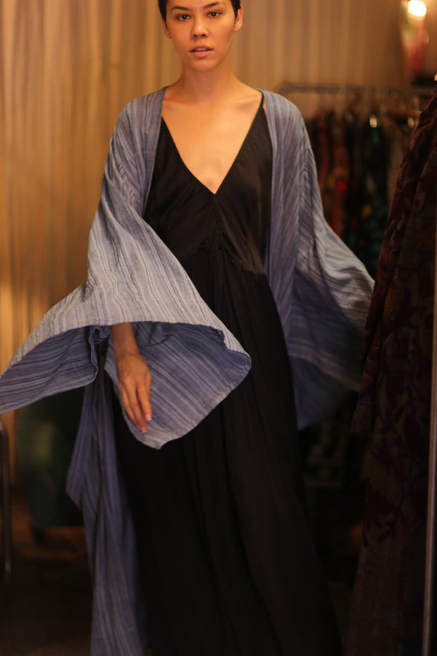 HANDWOVEN COTTON WING KIMONO PINA LAYLA