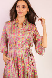 BUTTON DOWN DRESS KIMONO SOKAGI - sustainably made MOMO NEW YORK sustainable clothing, dress slow fashion