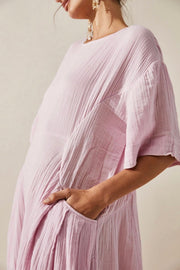 COTTON KAFTAN DRESS DALIA - sustainably made MOMO NEW YORK sustainable clothing, dress slow fashion