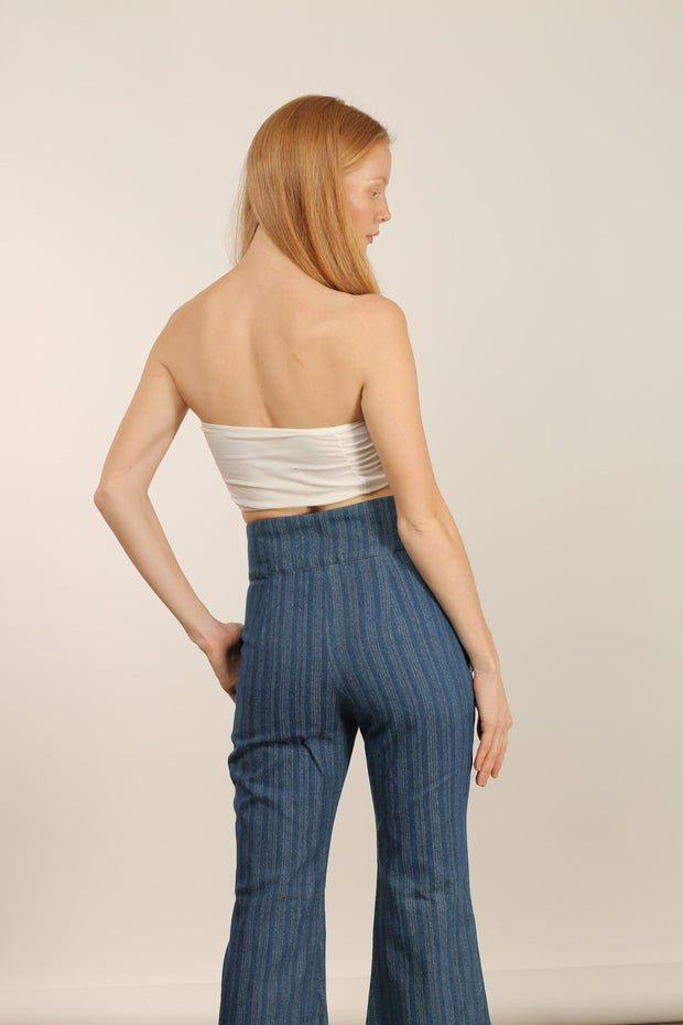 DENIM PANTS ATHENA - sustainably made MOMO NEW YORK sustainable clothing, pants slow fashion