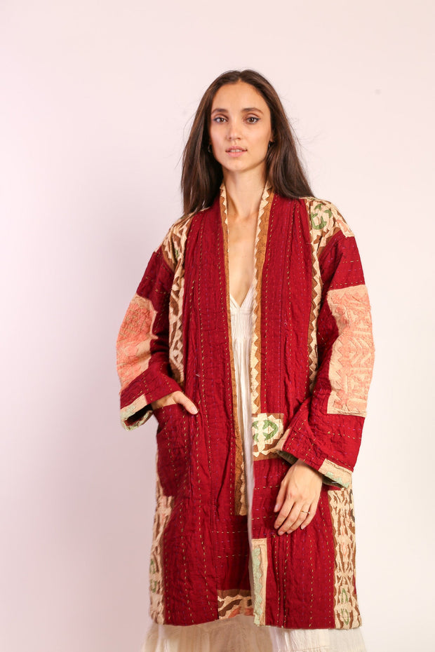 EMBROIDERED ARTISAN JACKET COAT SABE - sustainably made MOMO NEW YORK sustainable clothing, Coat slow fashion