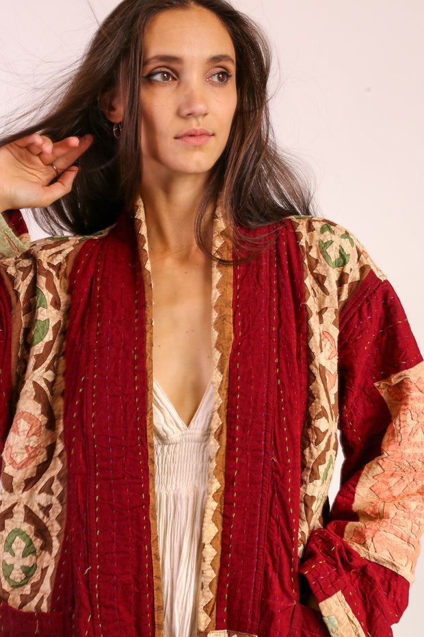 EMBROIDERED ARTISAN JACKET COAT SABE - sustainably made MOMO NEW YORK sustainable clothing, Coat slow fashion