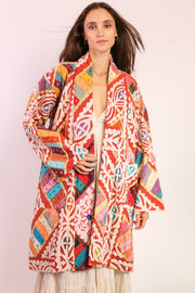 EMBROIDERED COAT JACKET MAHELI - sustainably made MOMO NEW YORK sustainable clothing, Jacket slow fashion