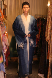 HANDLOOM COTTON LAOS KIMONO ODIN - sustainably made MOMO NEW YORK sustainable clothing, kimono slow fashion
