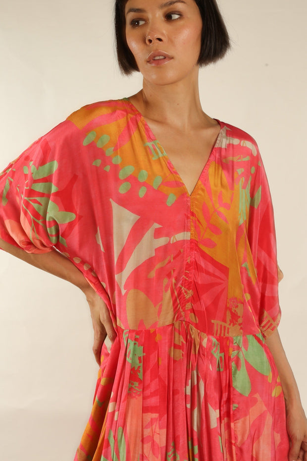 KAFTAN DRESS CURU - sustainably made MOMO NEW YORK sustainable clothing, dress slow fashion