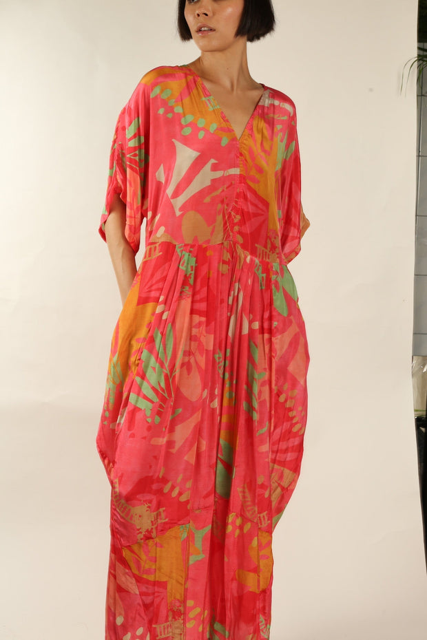 KAFTAN DRESS CURU - sustainably made MOMO NEW YORK sustainable clothing, kaftan slow fashion