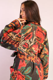 KANTHA JACKET COAT TOMMY - sustainably made MOMO NEW YORK sustainable clothing, Jacket slow fashion