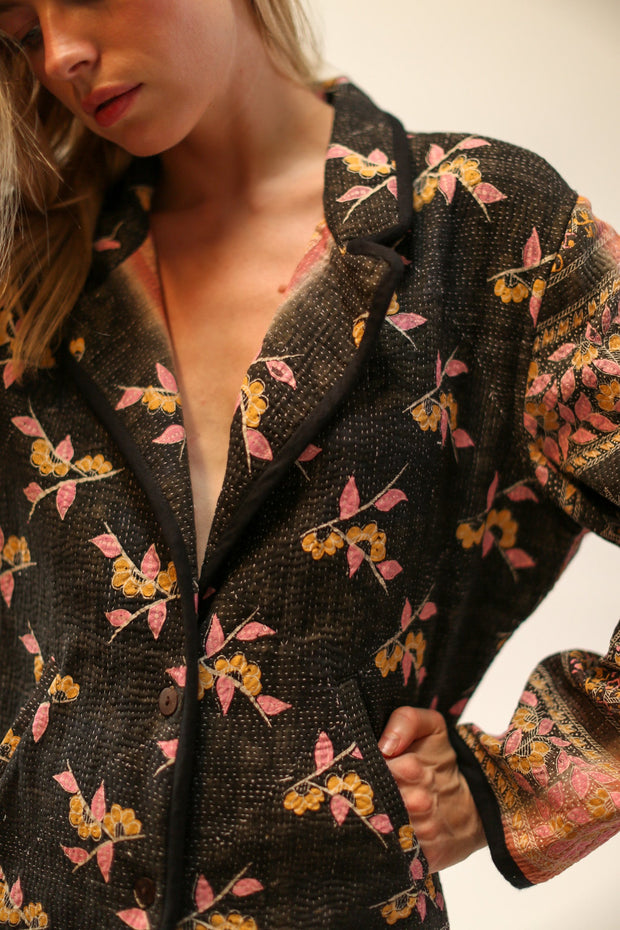 KANTHA JACKET LILIAN - sustainably made MOMO NEW YORK sustainable clothing, new slow fashion