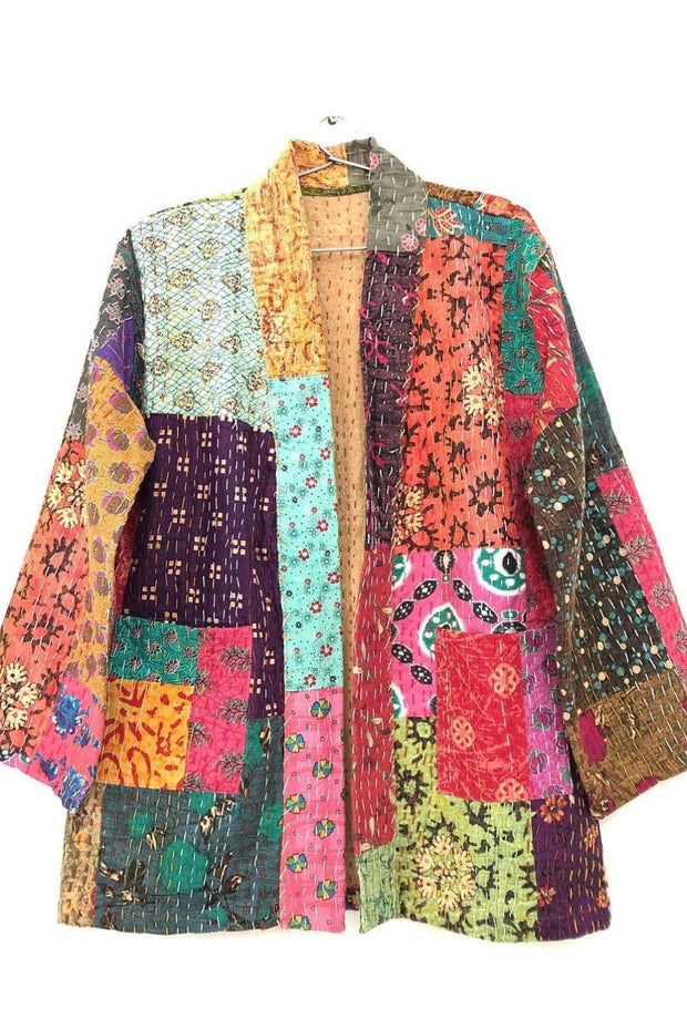 KANTHA JACKET LORAN - sustainably made MOMO NEW YORK sustainable clothing, Jacket slow fashion