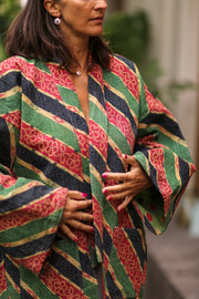 KANTHA KIMONO JACKET INIZ - sustainably made MOMO NEW YORK sustainable clothing, new slow fashion