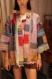 KANTHA KIMONO KINA VALERIA - sustainably made MOMO NEW YORK sustainable clothing, bestseller slow fashion
