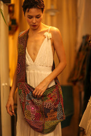 LALANA EMBROIDERED BAG - sustainably made MOMO NEW YORK sustainable clothing, bag slow fashion