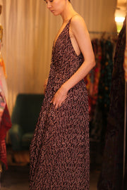 LILY SILK DRESS OPOL - sustainably made MOMO NEW YORK sustainable clothing, Boho Chic Dress slow fashion
