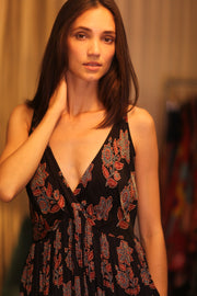LILY SILK DRESS SHARON - sustainably made MOMO NEW YORK sustainable clothing, Boho Chic Dress slow fashion
