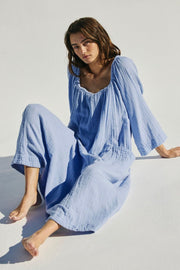 ROAM MORE COTTON MAXI DRESS - sustainably made MOMO NEW YORK sustainable clothing, slow fashion