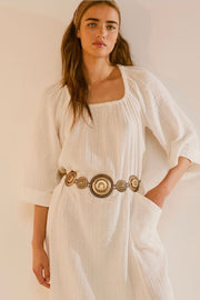 ROAM MORE COTTON MAXI DRESS - sustainably made MOMO NEW YORK sustainable clothing, slow fashion