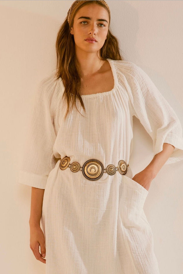 ROAM MORE COTTON MAXI DRESS - sustainably made MOMO NEW YORK sustainable clothing, slow fashion