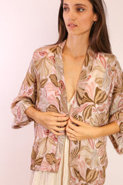 SEQUIN SILK EMBROIDERED KIMONO - sustainably made MOMO NEW YORK sustainable clothing, slow fashion