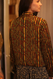 SILK BOMBER JACKET ANCHA KATE - sustainably made MOMO NEW YORK sustainable clothing, coatandjacket slow fashion