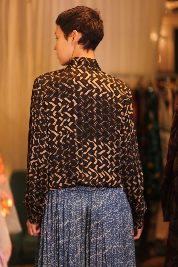 SILK BOMBER JACKET ANCHA RILAY - sustainably made MOMO NEW YORK sustainable clothing, coatandjacket slow fashion