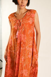 SILK DRESS AHLAM - sustainably made MOMO NEW YORK sustainable clothing, new slow fashion