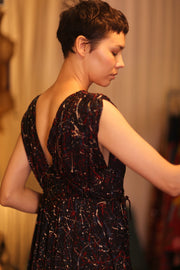 SILK DRESS VICTORIA KIMBER - sustainably made MOMO NEW YORK sustainable clothing, dresskaftan slow fashion