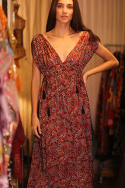 SILK DRESS VICTORIA MILADA - sustainably made MOMO NEW YORK sustainable clothing, bestseller slow fashion