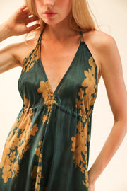 SILK SHOULDER DRESS ELA - sustainably made MOMO NEW YORK sustainable clothing, dress slow fashion