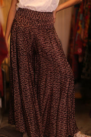SILK WIDE LEG PANTS AMITY - sustainably made MOMO NEW YORK sustainable clothing, new slow fashion