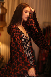 SILK WING KIMONO PINA HONEY - sustainably made MOMO NEW YORK sustainable clothing, kimono slow fashion