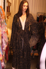SILK WING KIMONO PINA JACEY - sustainably made MOMO NEW YORK sustainable clothing, kimono slow fashion