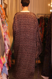 SILK WING KIMONO PINA MAZE - sustainably made MOMO NEW YORK sustainable clothing, handmade slow fashion