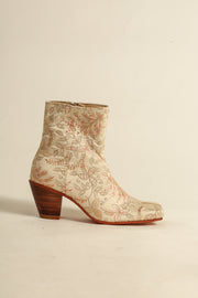 SPLIT LEATHER FABRIC BOOTS OBINA - sustainably made MOMO NEW YORK sustainable clothing, boots slow fashion