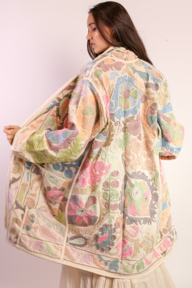 SUZANI COAT JACKET NISA - sustainably made MOMO NEW YORK sustainable clothing, slow fashion