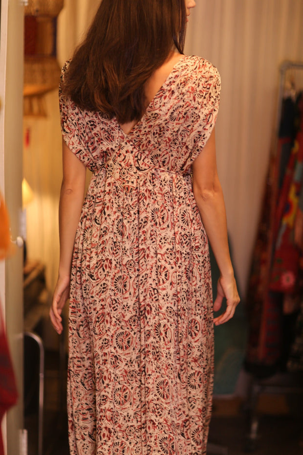 VICTORIA SILK DRESS LUCY - sustainably made MOMO NEW YORK sustainable clothing, bestseller slow fashion