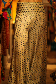 WIDE LEG SILK PANTS RUBY - sustainably made MOMO NEW YORK sustainable clothing, new slow fashion