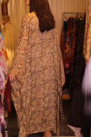 WING KIMONO PINA YELLOW CAMELLIA - sustainably made MOMO NEW YORK sustainable clothing, handmade slow fashion