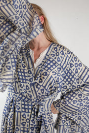 XL SILK KIMONO ADELLA - sustainably made MOMO NEW YORK sustainable clothing, slow fashion