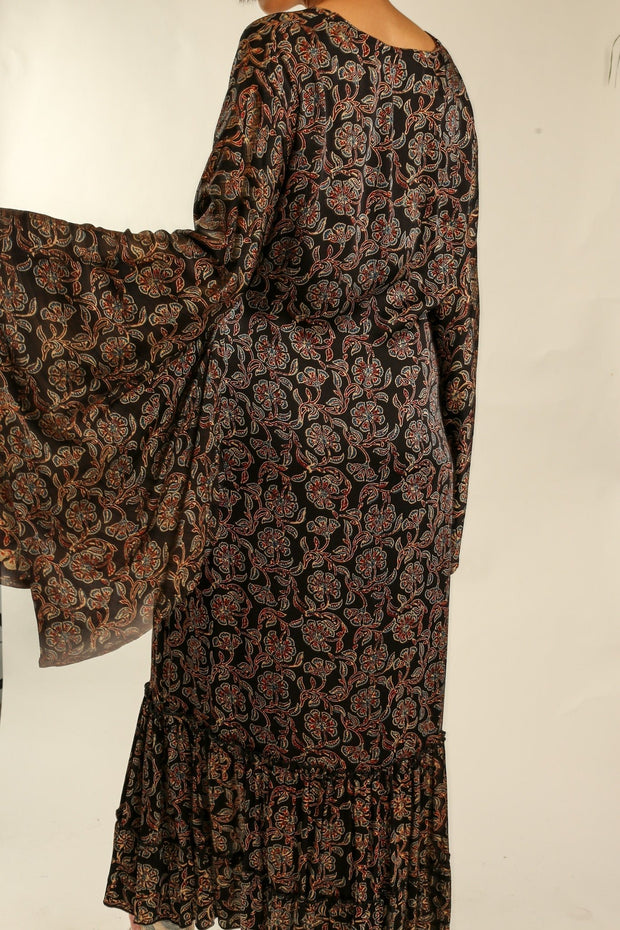 XL SILK KIMONO ADELLA - sustainably made MOMO NEW YORK sustainable clothing, slow fashion