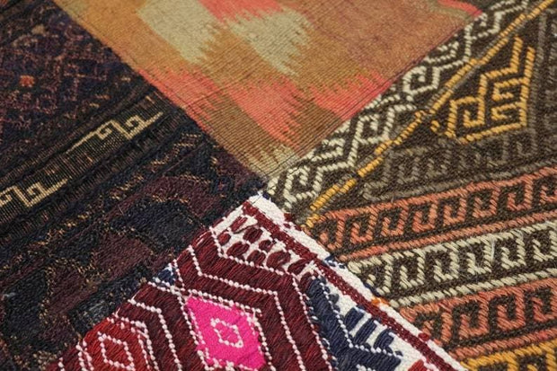 5 x 3 Ft.PATCH RUG,Hand made Afghan Patch Work Rug, Vintage Patch work Rug, Muted colored Patch Rug, Fashionable Floor rug,kilim - sustainably made MOMO NEW YORK sustainable clothing, rug slow fashion