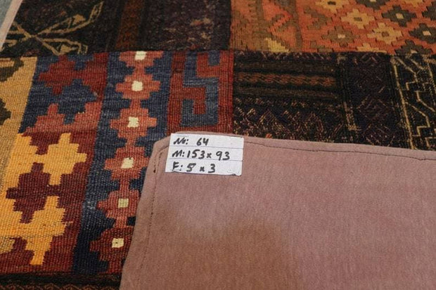 5 x 3 Ft.PATCH RUG,Hand made Afghan Patch Work Rug, Vintage Patch work Rug, Muted colored Patch Rug, Fashionable Floor rug,kilim - sustainably made MOMO NEW YORK sustainable clothing, rug slow fashion