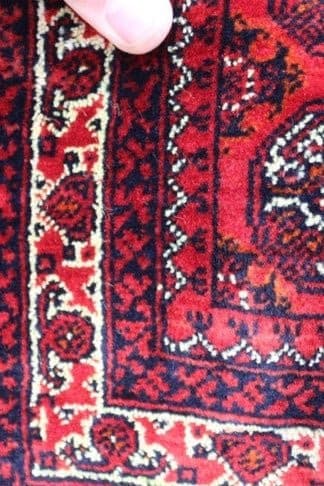 6.9 x 5.0 feet Vintage Afghan Beljik, Bokhara Carpet,Handmade Afghan Rug, - sustainably made MOMO NEW YORK sustainable clothing, rug slow fashion