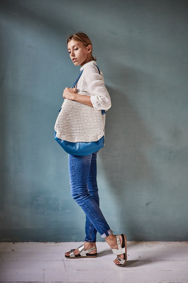 ACE BAG HAND CROCHET - sustainably made MOMO NEW YORK sustainable clothing, free people slow fashion