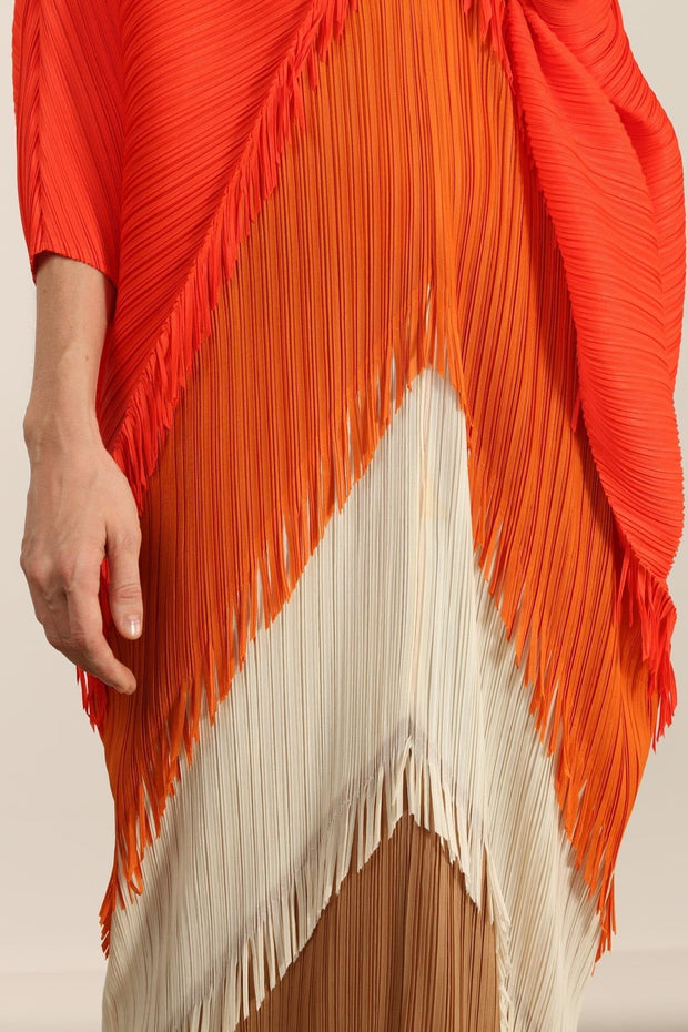 CAFTAN PLEATED DRESS MARA KAFTAN - sustainably made MOMO NEW YORK sustainable clothing, kaftan slow fashion