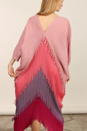 CAFTAN PLEATED DRESS MARA KAFTAN - sustainably made MOMO NEW YORK sustainable clothing, kaftan slow fashion