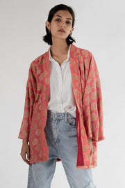 Chiffon Silk Kimono Jacket Yayaoi - sustainably made MOMO NEW YORK sustainable clothing, Kimono slow fashion