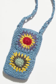 CORI CROCHET PHONE CROSSBODY - sustainably made MOMO NEW YORK sustainable clothing, crochet slow fashion