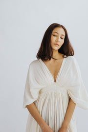 COTTON KAFTAN DRESS JUDD - sustainably made MOMO NEW YORK sustainable clothing, dress slow fashion