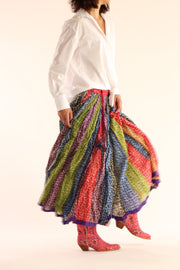 COTTON SKIRT QUINA - sustainably made MOMO NEW YORK sustainable clothing, skirt slow fashion