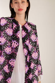 CROCHET KIMONO FRANKY - sustainably made MOMO NEW YORK sustainable clothing, Kimono slow fashion